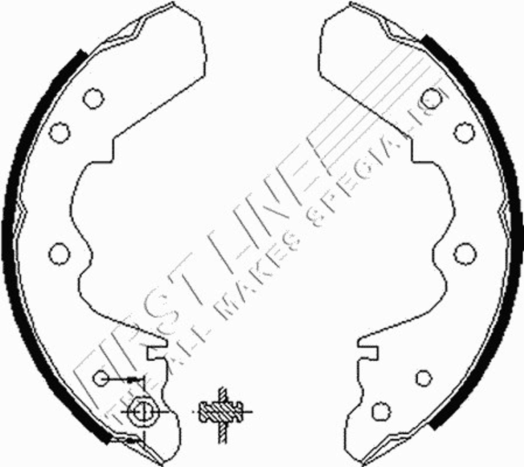 FBS063 FIRST LINE Комплект тормозных колодок