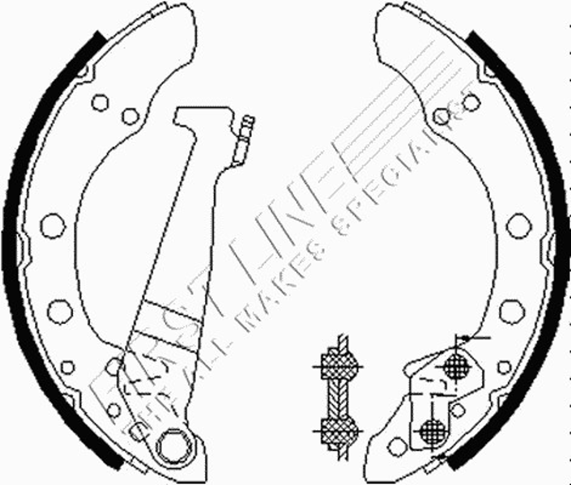 FBS133 FIRST LINE Колодки тормозные барабанные