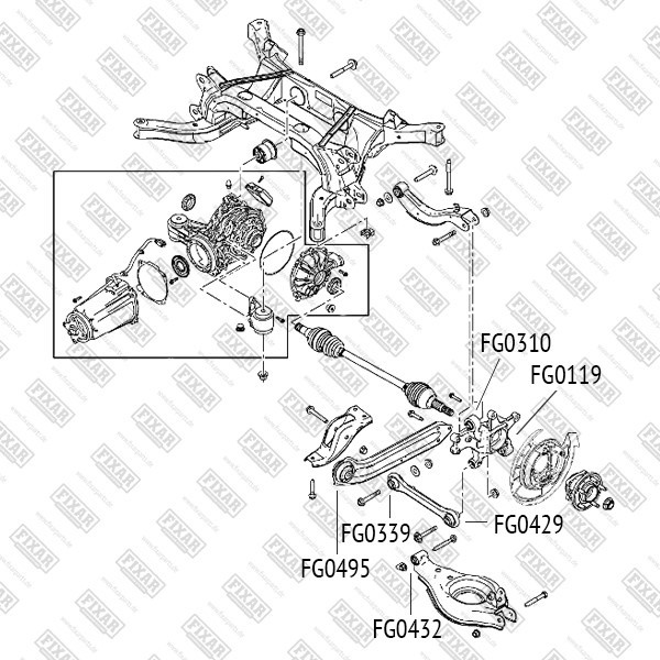 FG0119 FIXAR Сайлентблок цапфы