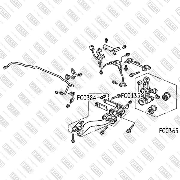 FG0135 FIXAR Сайлентблок рычага подвески