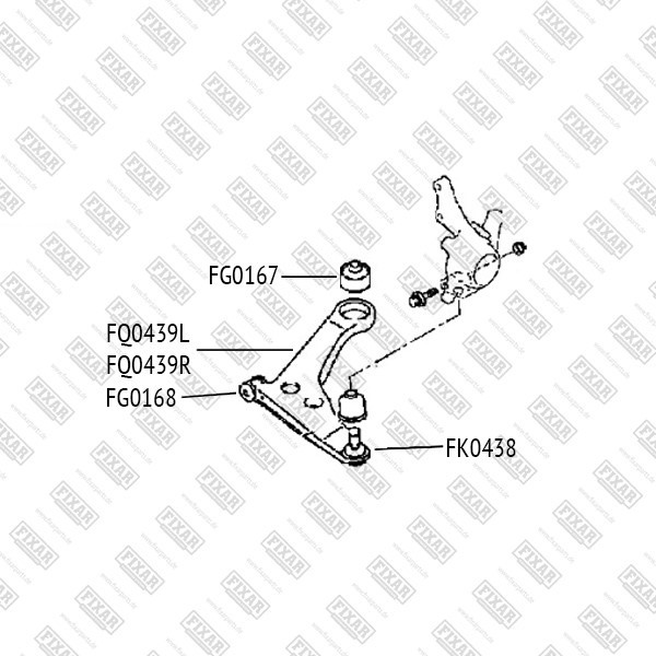 FG0168 FIXAR Сайлентблок рычага подвески
