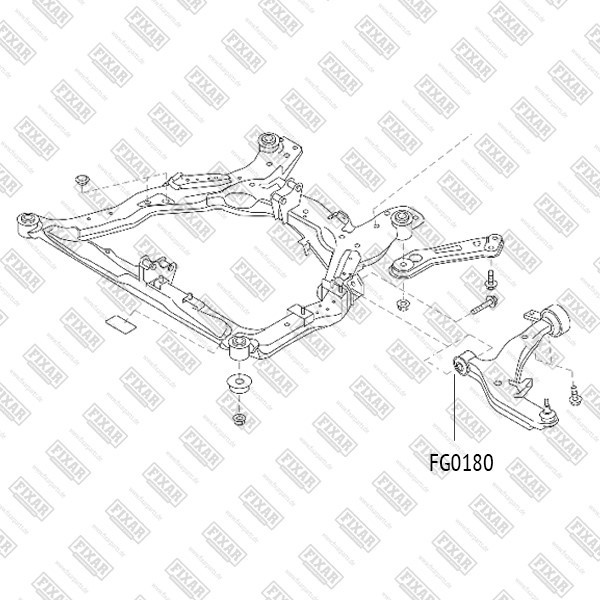 FG0180 FIXAR Сайлентблок рычага подвески