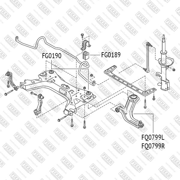 FG0190 FIXAR Сайлентблок подрамника