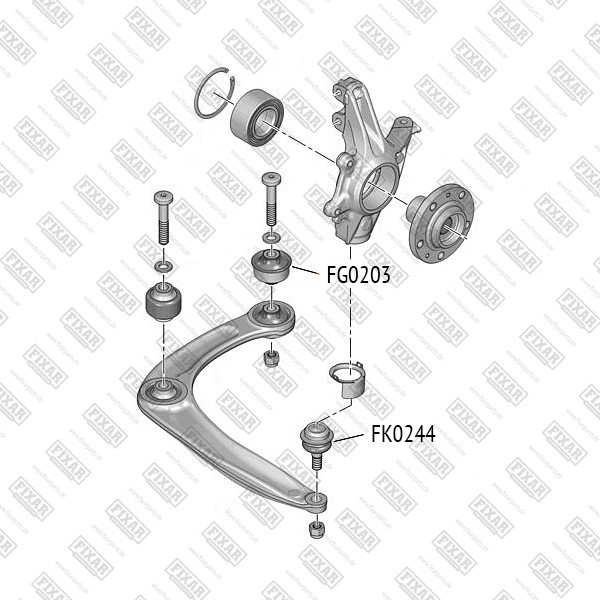 FG0203 FIXAR Сайлентблок рычага подвески