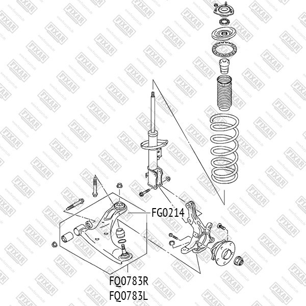 FG0214 FIXAR Сайлентблок рычага подвески