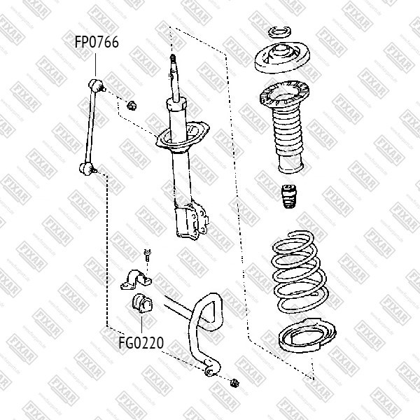 FG0220 FIXAR Втулка стабилизатора