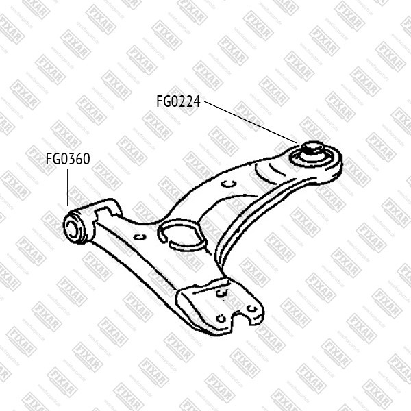 FG0224 FIXAR Сайлентблок рычага подвески