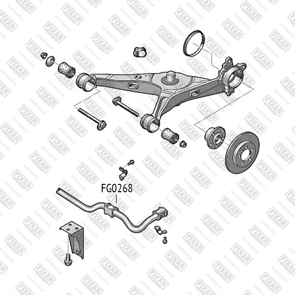 FG0268 FIXAR Втулка стабилизатора