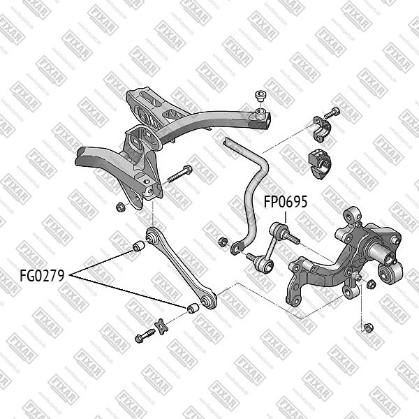 FG0279 FIXAR Сайлентблок рычага подвески