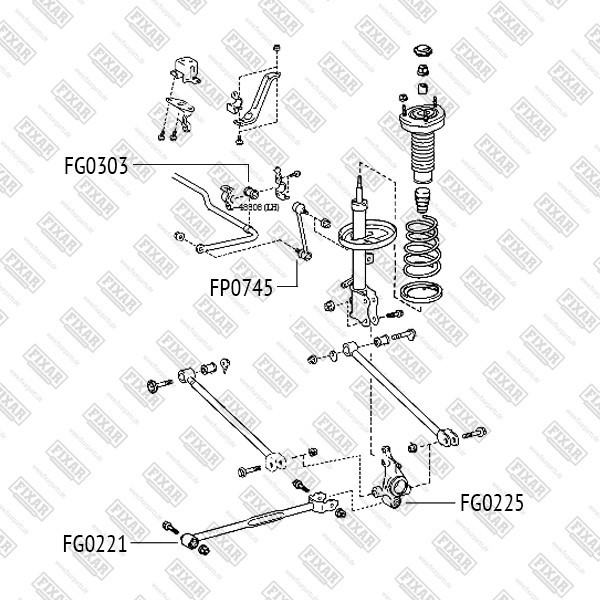 FG0303 FIXAR Втулка стабилизатора