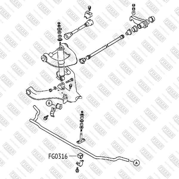 FG0316 FIXAR Втулка стабилизатора