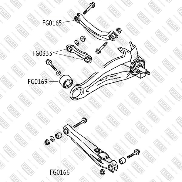 FG0333 FIXAR Сайлентблок рычага подвески
