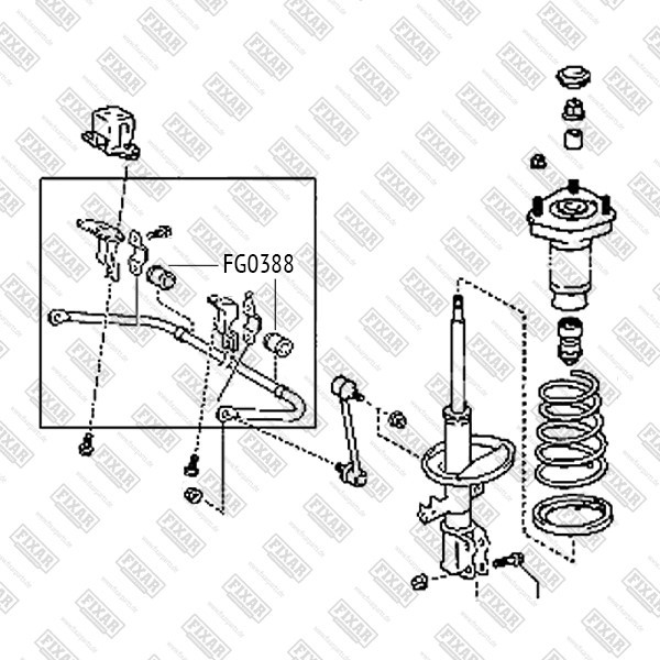 FG0388 FIXAR Втулка стабилизатора