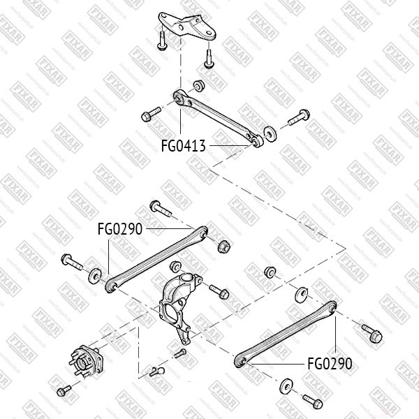 FG0413 FIXAR Сайлентблок рычага подвески