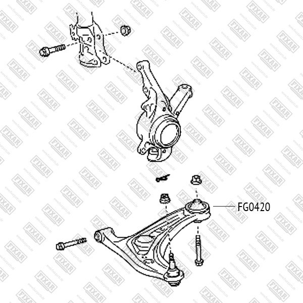 FG0420 FIXAR Сайлентблок рычага подвески