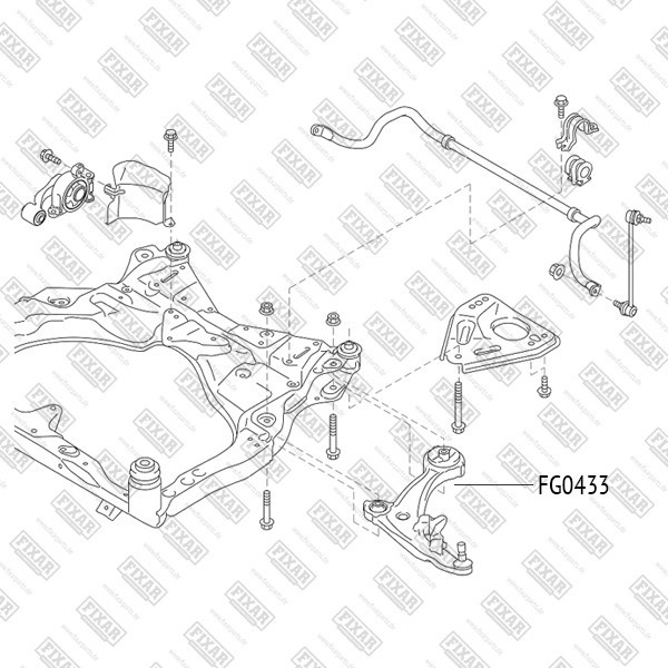 FG0433 FIXAR Сайлентблок рычага подвески