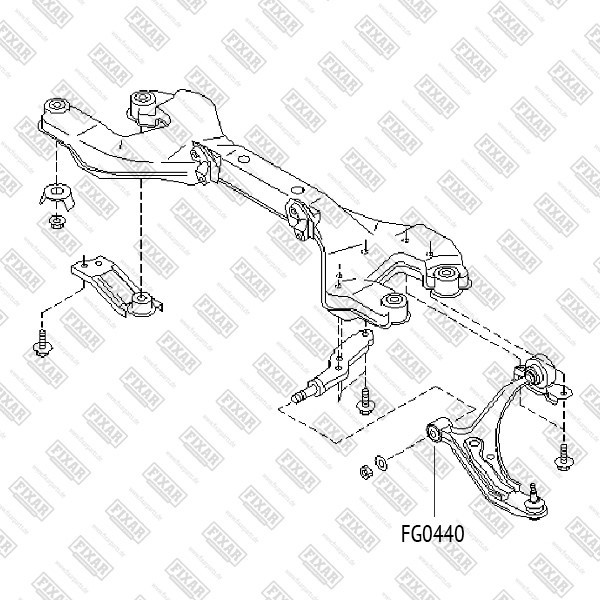 FG0440 FIXAR Сайлентблок рычага подвески