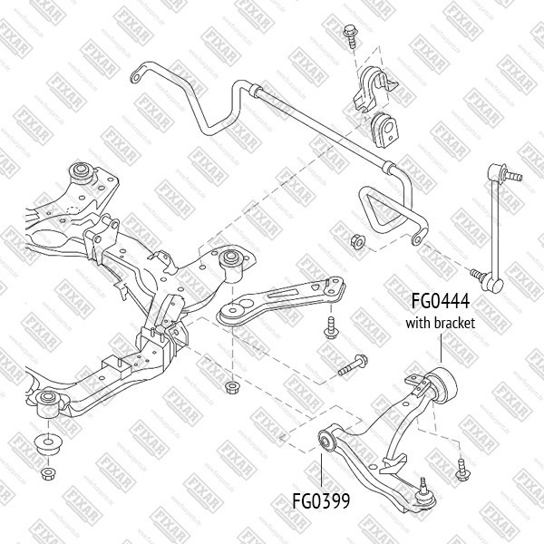 FG0444 FIXAR Сайлентблок рычага подвески