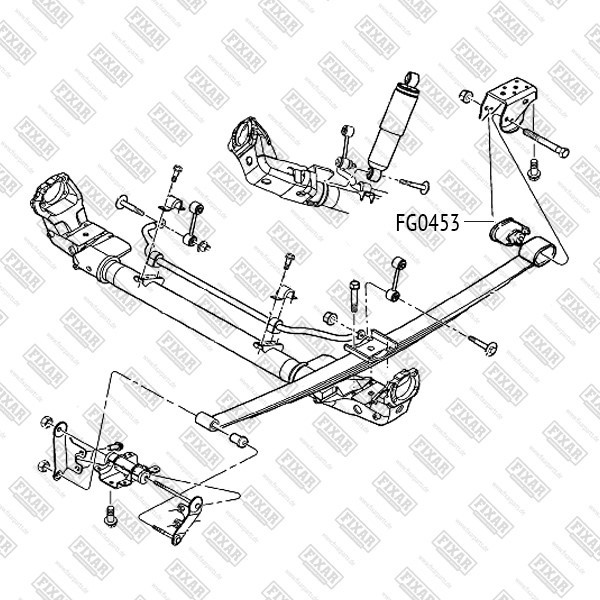 FG0453 FIXAR Сайлентблок рессоры