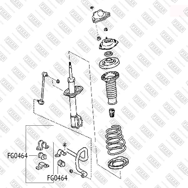 FG0464 FIXAR Втулка стабилизатора