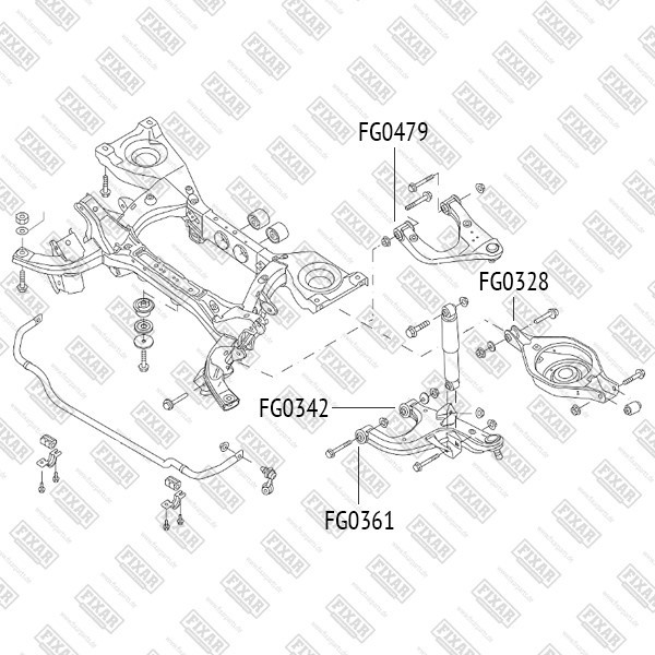 FG0479 FIXAR Сайлентблок рычага подвески