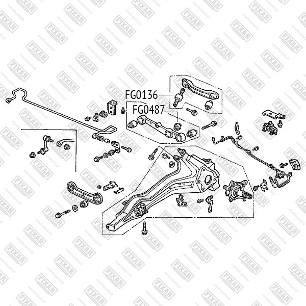 FG0487 FIXAR Сайлентблок рычага подвески