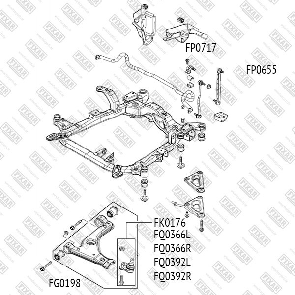 FK0176 FIXAR Опора шаровая