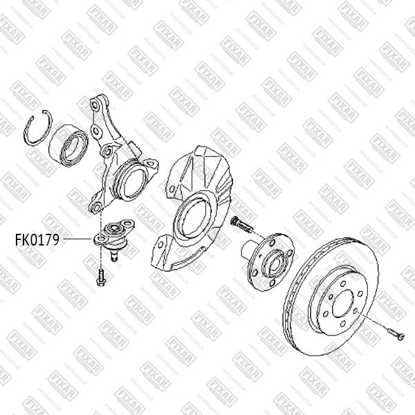 FK0179 FIXAR Опора шаровая