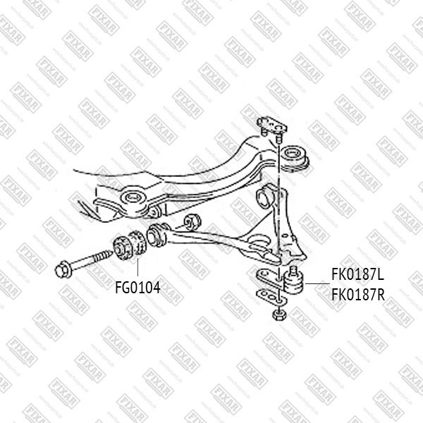 FK0187L FIXAR Опора шаровая