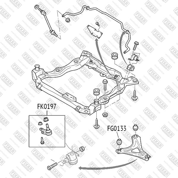 FK0197 FIXAR Опора шаровая