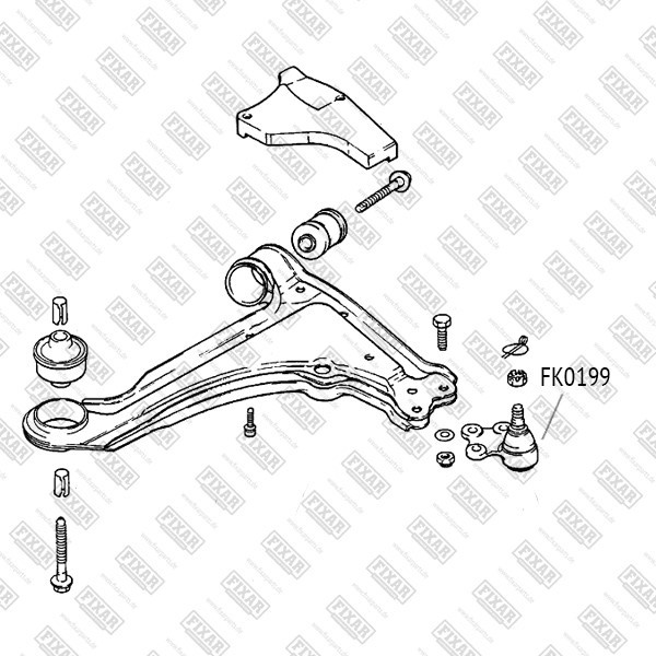 FK0199 FIXAR Опора шаровая
