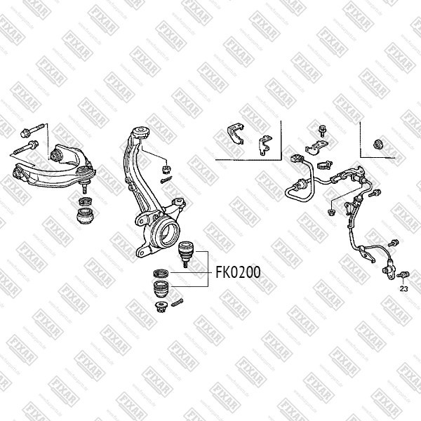 FK0200 FIXAR Опора шаровая