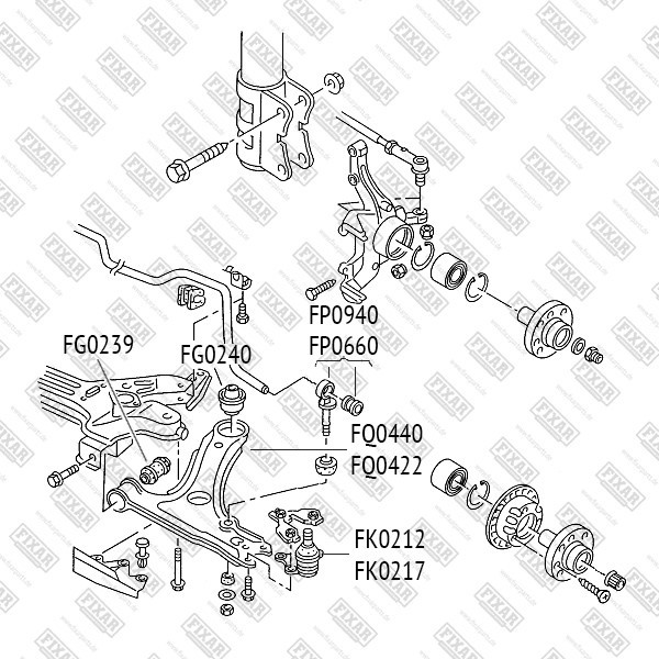 FK0212 FIXAR Опора шаровая