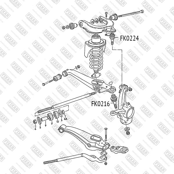 FK0216 FIXAR Опора шаровая