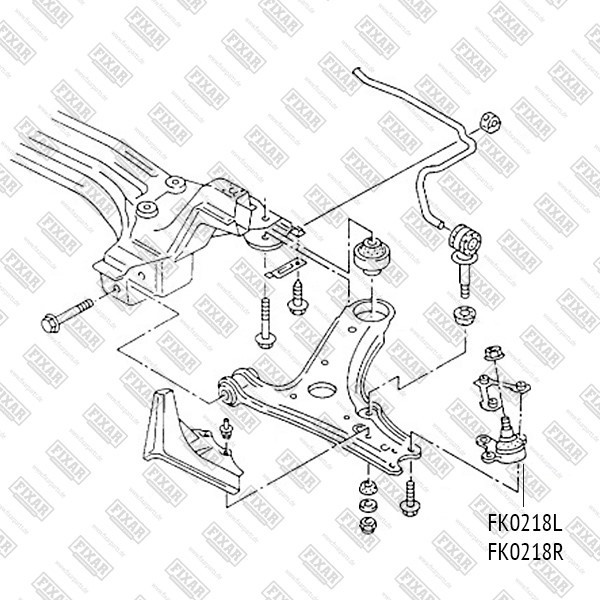 FK0218R FIXAR Опора шаровая