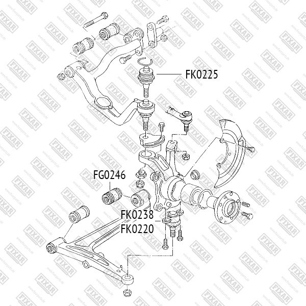 FK0220 FIXAR Опора шаровая