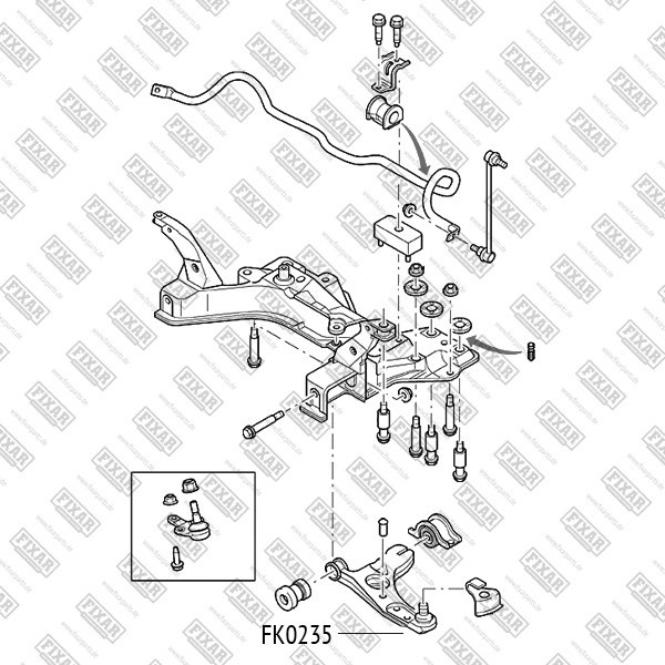 FK0235 FIXAR Опора шаровая
