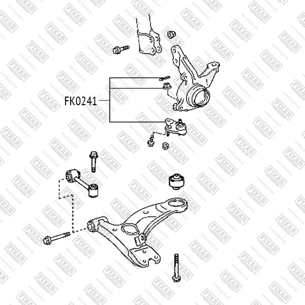 FK0241 FIXAR Опора шаровая