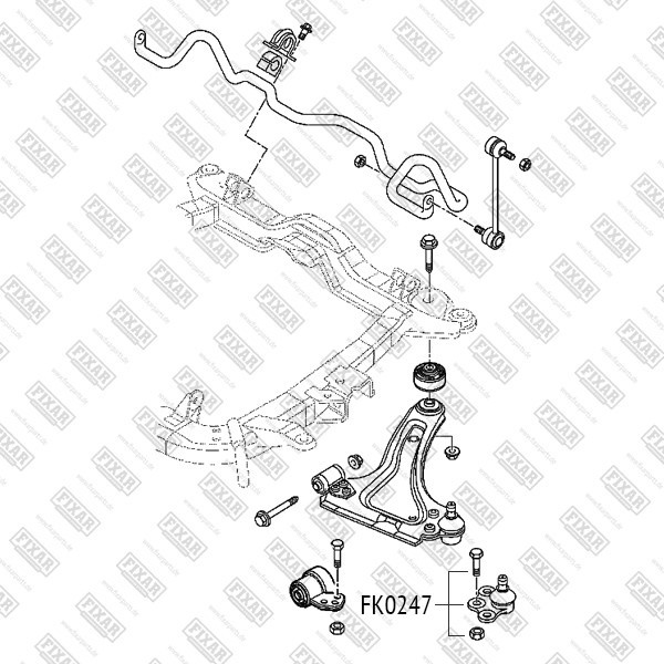 FK0247 FIXAR Опора шаровая