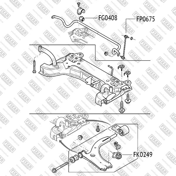 FK0249 FIXAR Опора шаровая