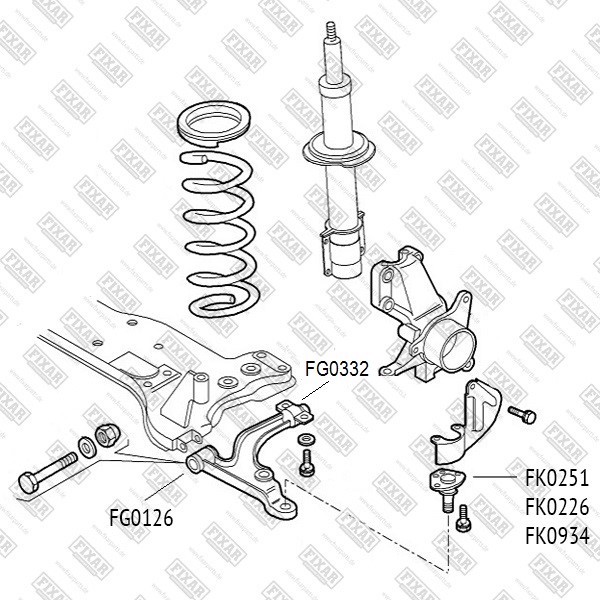 FK0251 FIXAR Опора шаровая