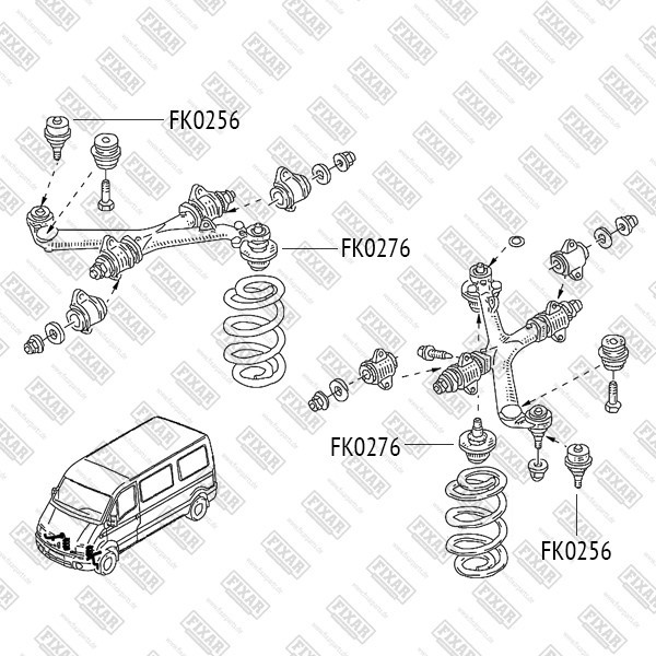 FK0256 FIXAR Опора шаровая