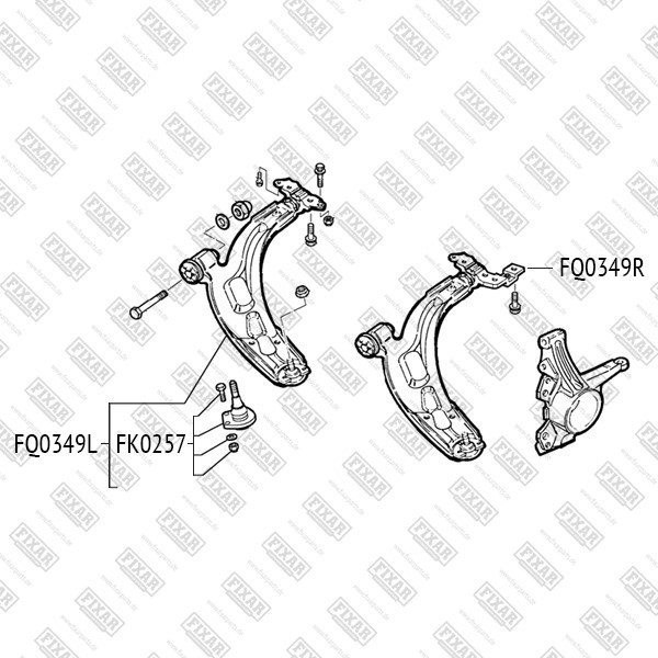 FK0257 FIXAR Опора шаровая