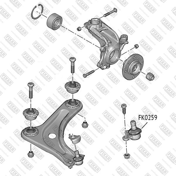 FK0259 FIXAR Опора шаровая