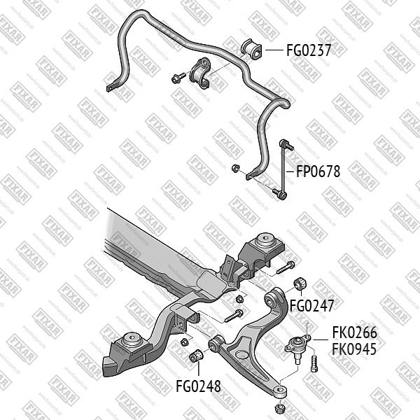 FK0266 FIXAR Опора шаровая