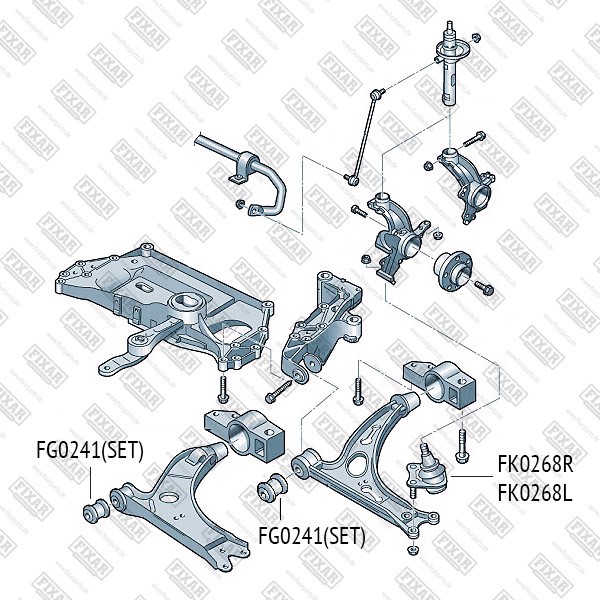 FK0268R FIXAR Опора шаровая