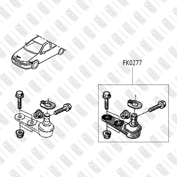 FK0277 FIXAR Опора шаровая