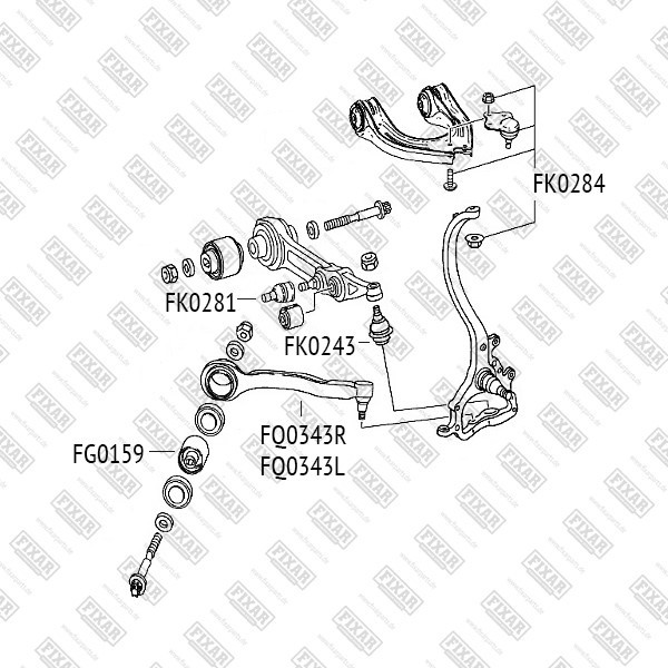 FK0281 FIXAR Опора шаровая