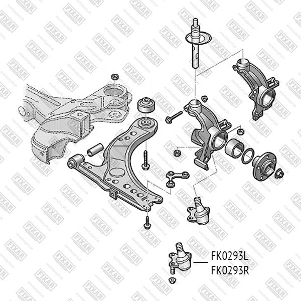 FK0293L FIXAR Опора шаровая