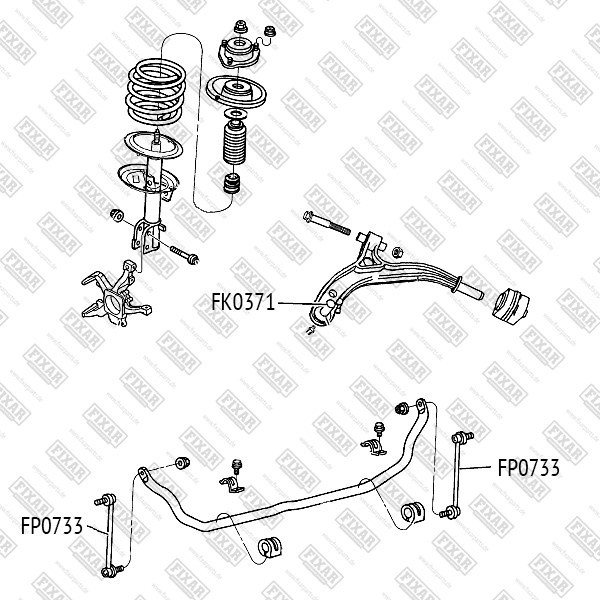 FK0371 FIXAR Опора шаровая